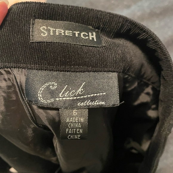 Black corduroy midi skirt - Picture 3 of 3